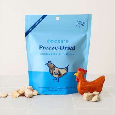 Show full view: Bocce's Bakery Chicken Breast High-Protein Freeze-Dried Dog Treats, 3-oz bag slide 5 of 5