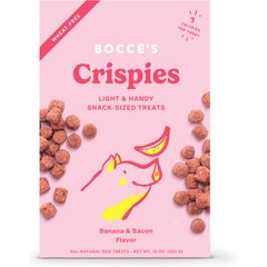 Bocce's Bakery Crispies Banana & Bacon Recipe Dog Treats, 10-oz box