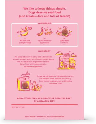 Show full view: Bocce's Bakery Crispies Banana & Bacon Recipe Dog Treats, 10-oz box slide 4 of 11