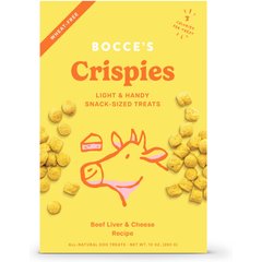Bocce's Bakery Crispies Beef Liver & Cheese Recipe Dog Treats, 10-oz box