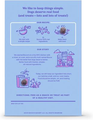 Show full view: Bocce's Bakery Crispies PB & Blueberry Recipe Dog Treats, 10-oz box slide 4 of 11