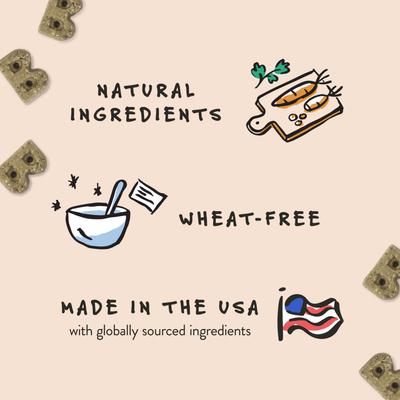 Show full view: Bocce's Bakery Dailies Brushy Bites Apple + Mint Recipe Dog Treats, 6-oz pouch slide 4 of 10