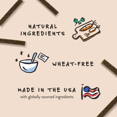 Show full view: Bocce's Bakery Dailies Brushy Sticks Large Coconut & Mint Recipe Dental Dog Treats, 16-oz bag slide 4 of 9