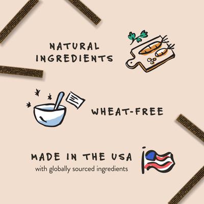 Show full view: Bocce's Bakery Dailies Brushy Sticks Medium Coconut & Mint Recipe Dental Dog Treats, 13-oz bag slide 4 of 11