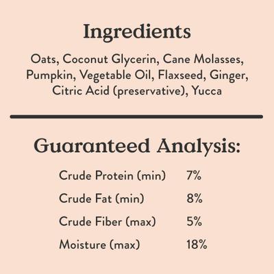 Show full view: Bocce's Bakery Dailies Bye Bye Stinkies Pumpkin + Ginger Recipe Dog Treats, 6-oz pouch slide 7 of 9