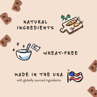 Show full view: Bocce's Bakery Dailies Super Shield Peanut Butter + Apple Recipe Dog Treats, 6-oz pouch slide 4 of 9