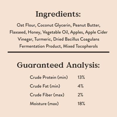 Show full view: Bocce's Bakery Dailies Super Shield Peanut Butter + Apple Recipe Dog Treats, 6-oz pouch slide 8 of 9