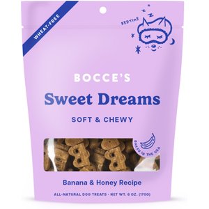 Bocce's Bakery Dailies Sweet Dreams Bananas + Honey Recipe Dog Treats, 6-oz pouch