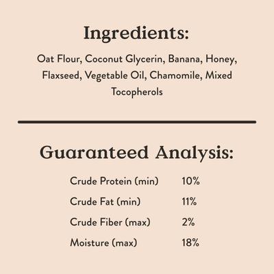 Show full view: Bocce's Bakery Dailies Sweet Dreams Bananas + Honey Recipe Dog Treats, 6-oz pouch slide 8 of 10