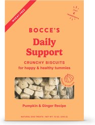 Bocce's Bakery Daily Support Belly Aid Pumpkin & Ginger Recipe Dog Treats, 12-oz box