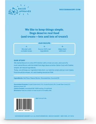 Show full view: Bocce's Bakery Daily Support Hip Aid Peanut Butter Recipe Dog Treat, 12-oz box slide 3 of 10
