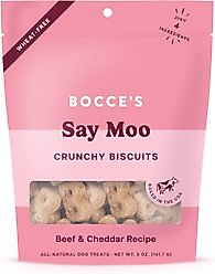 Bocce's Bakery Everyday Say Moooo Biscuits Crunchy Dog Treats, 5-oz bag