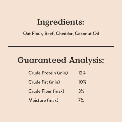 Show full view: Bocce's Bakery Everyday Say Moooo Biscuits Crunchy Dog Treats, 5-oz bag slide 8 of 9