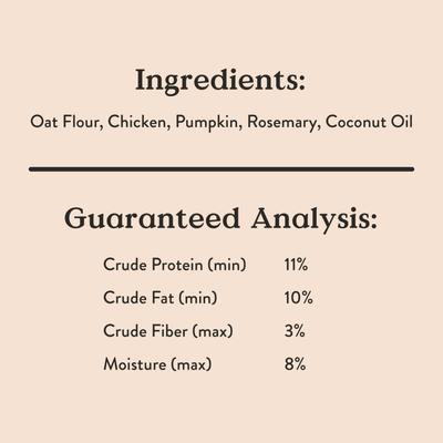 Show full view: Bocce's Bakery Everyday Sunday Roast Biscuits Crunchy Dog Treats, 5-oz bag slide 8 of 9