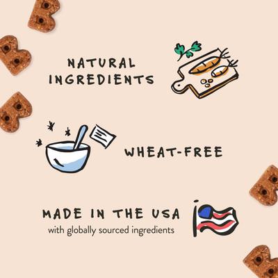 Show full view: Bocce's Bakery Fireside Apple Pie Apples, Cheese & Cinnamon Recipe Dog Treats, 6-oz bag slide 4 of 10