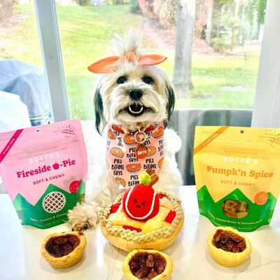 Show full view: Bocce's Bakery Fireside Apple Pie Apples, Cheese & Cinnamon Recipe Dog Treats, 6-oz bag slide 5 of 10