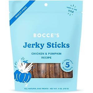 Bocce's Bakery Grazers Chicken Jerky Dog Treats, 4-oz pouch