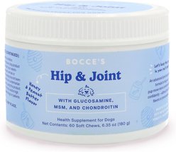 Bocce's Bakery Hip & Joint Soft Chew Joint Supplement for Dogs, 60 count