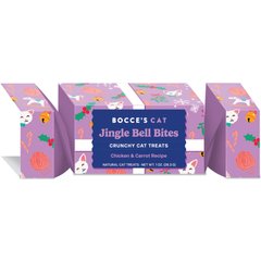 Bocce's Bakery Jingle Bell Bites Cracker Chicken & Sweet Potato Limited Ingredient Crunchy Cat Treats, 1-oz