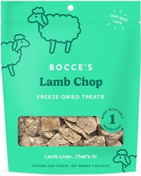 Bocce's Bakery Lamb Chop High-Protein Freeze-Dried Dog & Cat Treats, 3-oz bag
