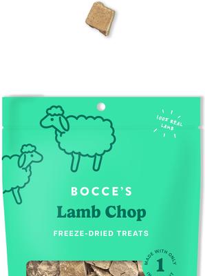 Show full view: Bocce's Bakery Lamb Chop High-Protein Freeze-Dried Dog & Cat Treats, 3-oz bag slide 4 of 8