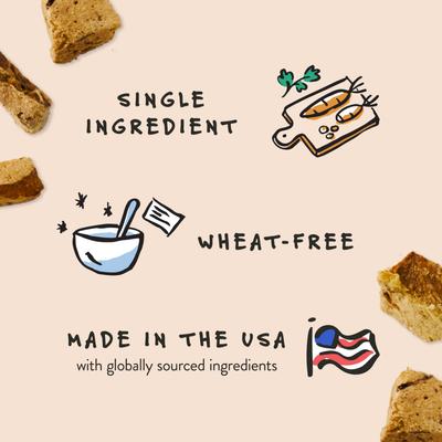 Show full view: Bocce's Bakery Lamb Liver Freeze-Dried Treats, 3-oz bag slide 4 of 10