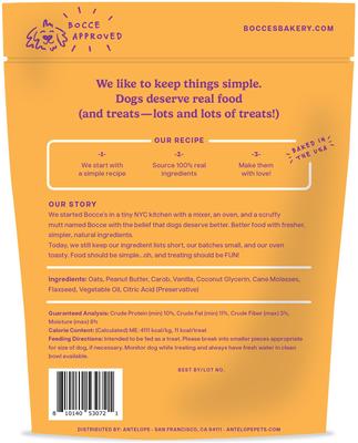 Show full view: Bocce's Bakery Milk n Cookies Peanut Butter & Vanilla Limited Ingredient Soft & Chewy Dog Treats, 6-oz bag slide 3 of 10