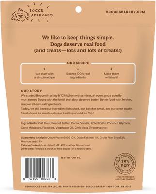 Show full view: Bocce's Bakery Mud Pie Oh My Soft & Chewy Dog Treats, 6-oz bag slide 3 of 10