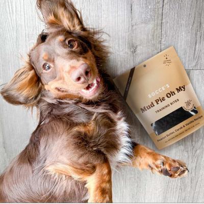 Show full view: Bocce's Bakery Mud Pie Oh My Training Bites Dog Treats, 6-oz bag slide 5 of 10