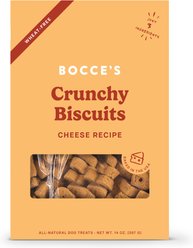 Bocce's Bakery Oven Baked Wheat-Free Cheese Recipe Dog Treats, 14-oz box