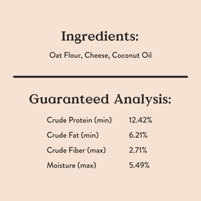 Show full view: Bocce's Bakery Oven Baked Wheat-Free Cheese Recipe Dog Treats, 14-oz box slide 8 of 9