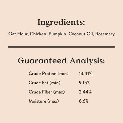 Show full view: Bocce's Bakery Oven Baked Wheat-Free Chicken Recipe Dog Treats, 14-oz box slide 8 of 10