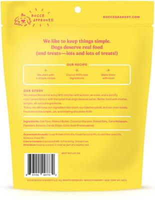 Show full view: Bocce's Bakery PB-Banana Chip Recipe Dog Treats, 6-oz bag slide 3 of 11