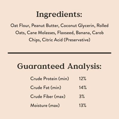 Show full view: Bocce's Bakery PB-Banana Chip Recipe Dog Treats, 6-oz bag slide 8 of 11