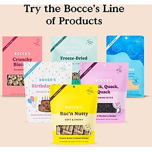 Bocce's Bakery PB-Banana Chip Recipe Dog Treats, 6-oz bag