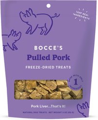Bocce's Bakery Pulled Pork High-Protein Freeze-Dried Dog & Cat Treats, 3-oz bag