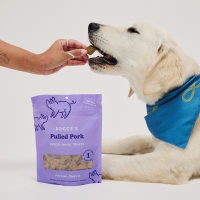 Show full view: Bocce's Bakery Pulled Pork High-Protein Freeze-Dried Dog & Cat Treats, 3-oz bag slide 8 of 9