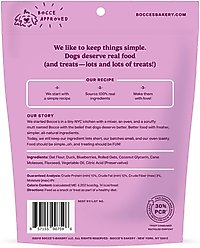 Bocce's Bakery Quack Quack Quack Duck & Blueberry Recipe Soft & Chewy Dog Treats, 6-oz bag slide 2 of 7
