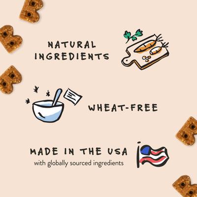 Show full view: Bocce's Bakery Quack Quack Quack Duck & Blueberry Recipe Soft & Chewy Dog Treats, 6-oz bag slide 4 of 10