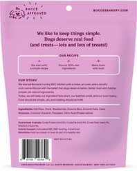 Bocce's Bakery Quack Quack Quack Duck & Blueberry Recipe Training Bites Dog Treats, 6-oz bag slide 2 of 7