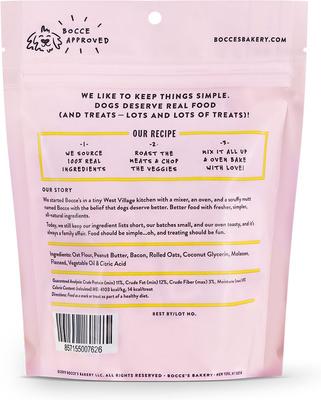 Show full view: Bocce's Bakery Say Moo Beef & Cheddar Recipe + Bac'n Nutty PB & Bacon Recipe Dog Treats slide 5 of 6