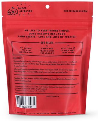 Show full view: Bocce's Bakery Say Moo Beef & Cheddar Recipe + Bac'n Nutty PB & Bacon Recipe Dog Treats slide 3 of 6