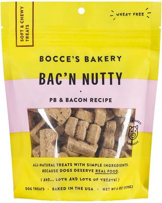 Show full view: Bocce's Bakery Say Moo Beef & Cheddar Recipe + Bac'n Nutty PB & Bacon Recipe Dog Treats slide 4 of 6