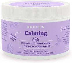 Bocce's Bakery Soft Chew Calming Supplement for Dogs, 60 count