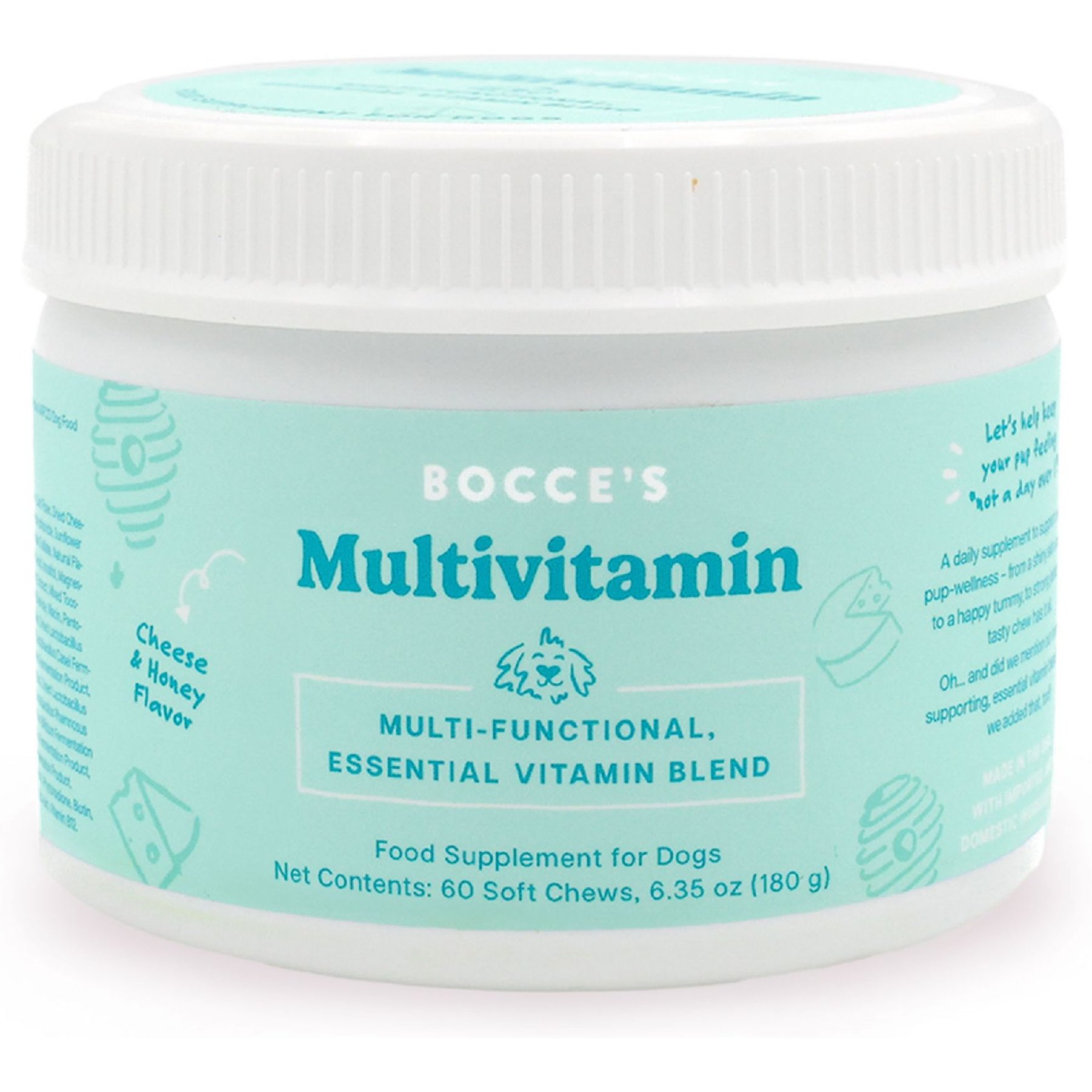 Bocce's Bakery Soft Chew Multivitamin for Dogs, 60 count