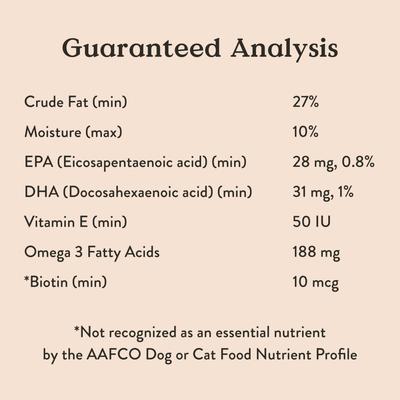 Show full view: Bocce's Bakery Soft Chew Skin & Coat Supplement for Dogs, 60 count slide 9 of 11