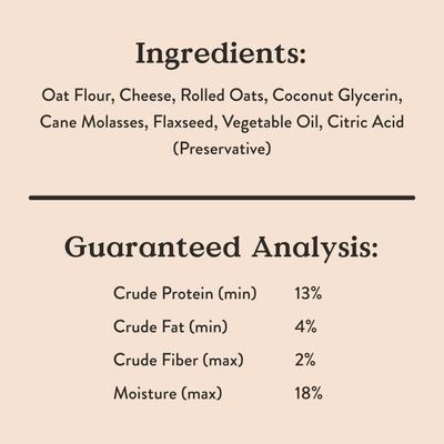 Show full view: Bocce's Bakery Soft & Chewy Cheese Recipe Dog Treats, 6-oz bag slide 8 of 10