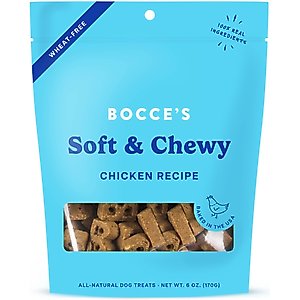 Bocce's Bakery Soft & Chewy Chicken Recipe Dog Treats, 6-oz bag