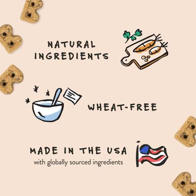 Show full view: Bocce's Bakery Soft & Chewy Peanut Butter & Banana Recipe Dog Treats, 6-oz bag slide 4 of 10