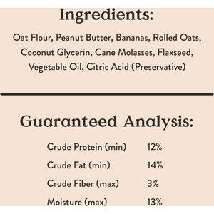 Bocce's Bakery Soft & Chewy Peanut Butter & Banana Recipe Dog Treats, 6-oz bag